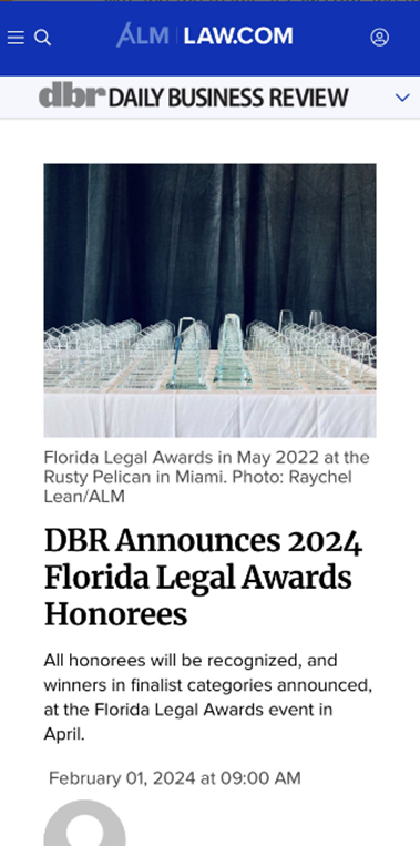 Florida Legal Awards Innovator of the Year